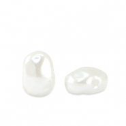 Imitación de perlas de agua dulce Blanco