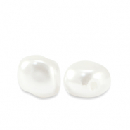 Imitación de perlas de agua dulce Blanco