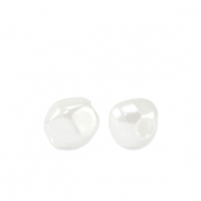 Imitación de perlas de agua dulce Blanco