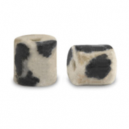 Piedras naturales Jaspe D&aacute;lmata disco 4x4mm Greige