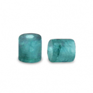 Piedras naturales Cuarzo disco 2x2mm Verde oc&eacute;ano
