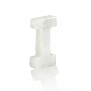 Colgantes conchas especial letra I Blanco (color natural)