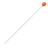 Fornituras met&aacute;licas DQ bastones cabeza bola 52mm Plata vieja-rojo (sin n&iacute;quel)