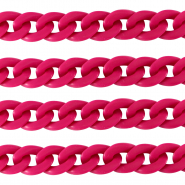 Cadena acr&iacute;lico 18mm mate Rosa magenta