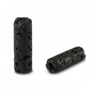 Piedras naturales Piedra Volc&aacute;nica tubo Negro