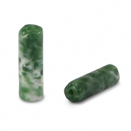 Piedras naturales Skarn tubo Verde-blanco