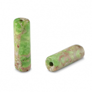 Piedras naturales tubo Verde claro