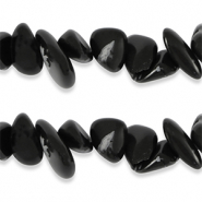 Abalorios chips Obsidiana Negro-antracita mármol