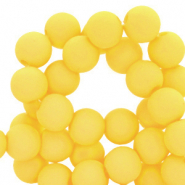 Abalorios acr&iacute;licos 4 mm Amarillo ardiente