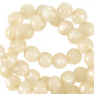 Abalorios Polaris redondos 4 mm Mosso Blanco prosecco