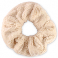 Coletero para el pelo de peluche Rosa de piel de melocot&oacute;n