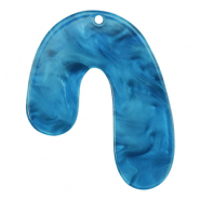 Colgantes de resina orgánico Azul de prusia