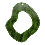 Colgantes de resina orgánico Verde musgo