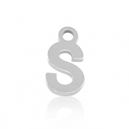Colgantes Acero Inox letra S Plateado