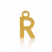 Colgantes Acero Inox letra R Dorado