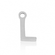 Colgantes Acero Inox letra L Plateado