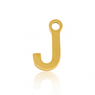 Colgantes Acero Inox letra J Dorado