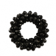 Colgantes faceteados 32mm Negro