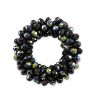 Colgantes faceteados 32mm Azul noche oscuro AB