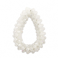 Colgantes faceteados gota Blanco