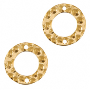 Colgantes / entrepieza Acero Inox 15mm Dorado