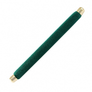 Expositor de joyería almohadilla terciopelo para anillos Verde oscuro-dorado