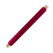 Expositor de joyería almohadilla terciopelo para anillos Magenta púrpura-dorado