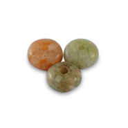 Piedras naturales Jaspe rondeles 4mm Multicolor marr&oacute;n