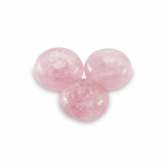 Piedras naturales &oacute;palo rondeles 4mm Rosa claro