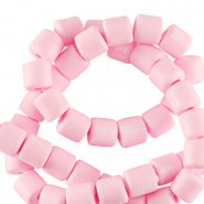 Abalorios de pol&iacute;meros 6mm Rosa claro