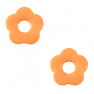 Colgantes acrílicos flor Naranja coral