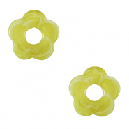 Colgantes acrílicos flor Verde lima
