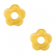 Colgantes acrílicos flor Amarillo