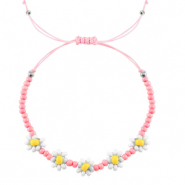 Pulseras Trendy flor Rosa-blanco