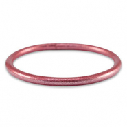 Pulsera mitaci&oacute;n Pan de Oro 5mm talla M Rosa peonia