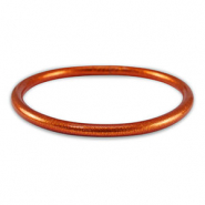 Pulsera mitaci&oacute;n Pan de Oro 5mm talla M Naranja quemado