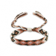 Pulseras Trendy Negro-rosa vintage