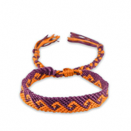 Pulseras Trendy P&uacute;rpura uva-c&aacute;scara de naranja