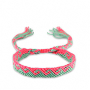Pulseras Trendy Rosa ne&oacute;n-turquesa