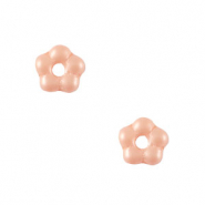 Abalorios Checos flor 5mm Rosa melocot&oacute;n