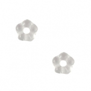 Abalorios Checos flor 5mm Cristal