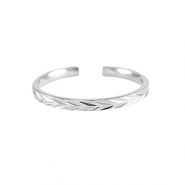 Anillos Acero Inox Plateado