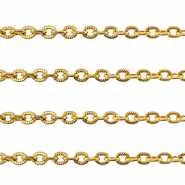 Fornituras Acero Inox cadena jasseron anclaje Dorado