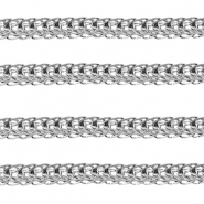 Fornituras Acero Inox cadena jasseron Plateado