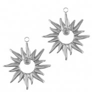 Colgantes Acero Inox estrella Plateado