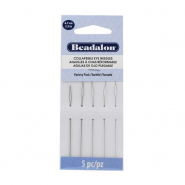 Beadalon agujas de ojo plegable 6.3cm surtido Plateado