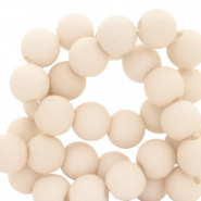 Abalorios acr&iacute;licos 4 mm Beige crema