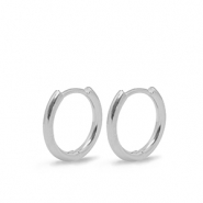 Fornituras met&aacute;licas DQ pendientes criollas 16mm Plateado (sin n&iacute;quel)