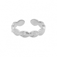 Anillos Acero Inox girar Plateado