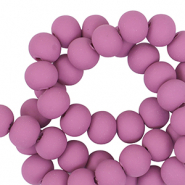 Abalorios de pol&iacute;meros 6mm Magenta p&uacute;rpura claro